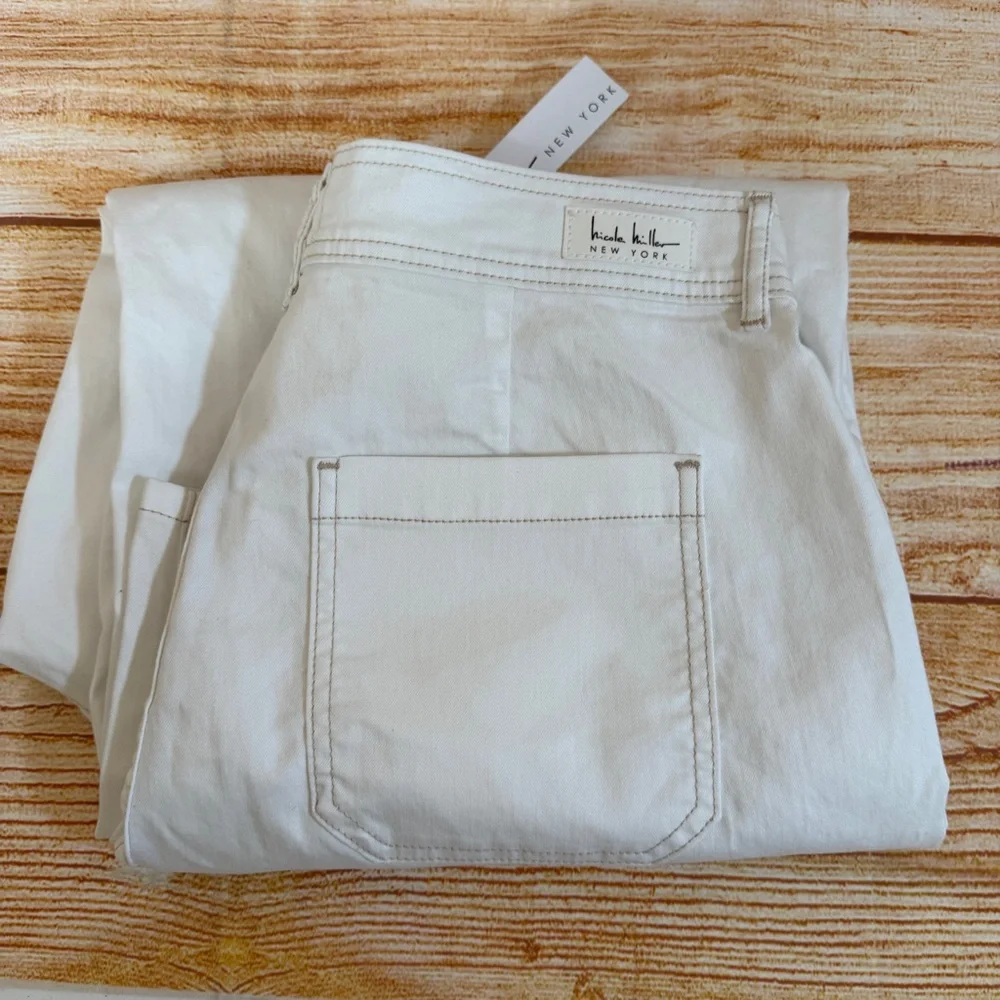 Nicole‎ Miller Jeans Nomad Super High Rise Wide Leg Crop Women Size 16